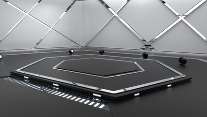 Studio Set Background 2268_3D Virtual TV Studio News_Studio Background	
