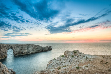 Den Gil bridge in Menorca, Spain.