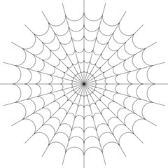 Spider web. Halloween spiderweb vector illustration. Cobweb.