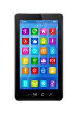 Smartphone Touchscreen HD - apps icons interface