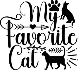 Cat svg design cut files