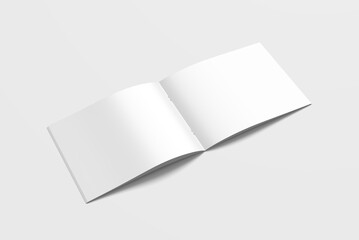 US Letter size landscape brochure mockup