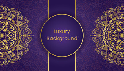 Beautiful luxury mandala background design. Luxury ornamental gold vintage greeting card background design. Invitation, Diwali, India, Indian, Arabic, Damask, Asian, Turkish.