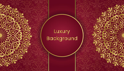 Arabesque style decorative mandala background. Luxury ornamental gold vintage greeting card background design. Invitation, Diwali, India, Indian, Arabic, Damask, Asian, Turkish.