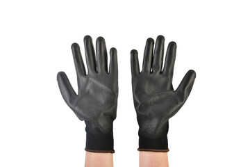 Obraz premium Work gloves isolated on transparent background 