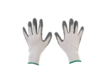 Work gloves isolated on transparent background
