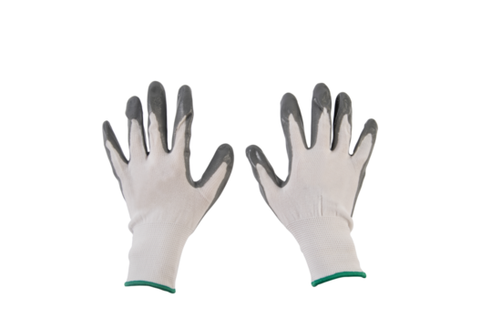 Work gloves isolated on transparent background