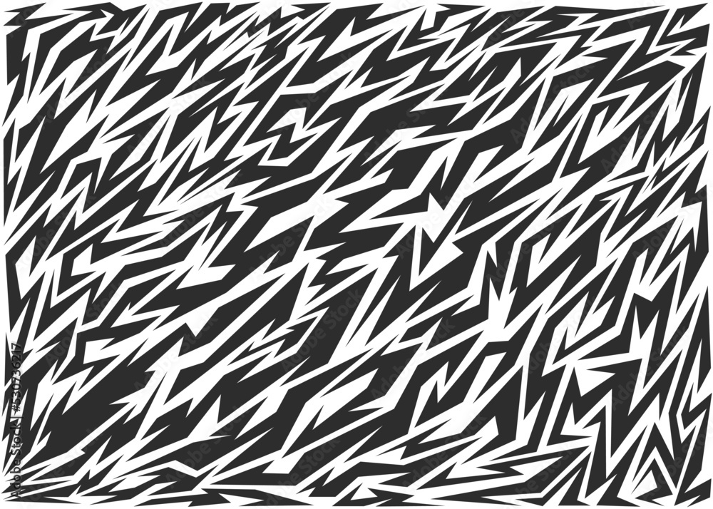 Poster abstract background with seamless sharp, zigzag and arrow pattern