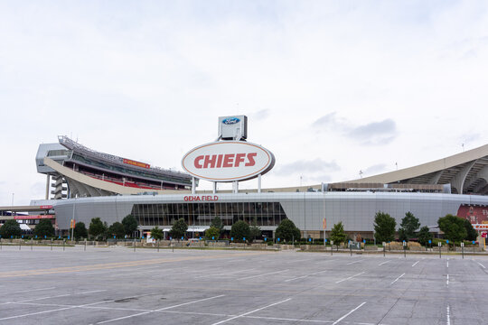 USA, Kansas city, September 2022: The GEHA Field at Arrowhead Stadium. The World Cup of soccer FIFA will be take in the USA, Canada and Mexico.