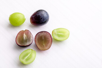 カットされたぶどう　grape