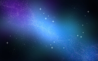 紫と青の宇宙空間