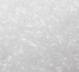 Obraz premium Small white snowflakes in winter as a background.