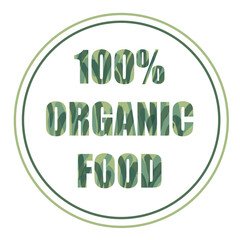 Naklejka premium Organic and beneficial.Natural product without gmo.Stamp and sticker. The badge of use. The icon of healthy food. Organic icon. Healthy and wholesome food. Template,icon,wallpaper,layout