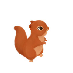 squirrel with acorn
