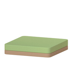 Land perspective illustration in 3D design