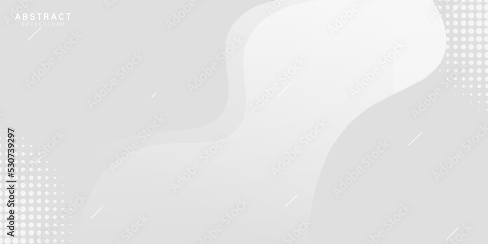 Poster modern white abstract background with wavy shape, abstract gray and white wave background use for bu
