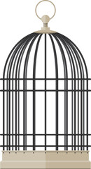 Pet bird cylindrical metal cage
