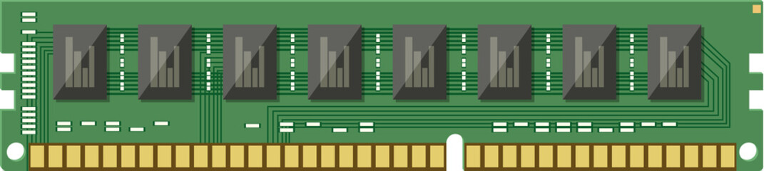 RAM flash memory chip