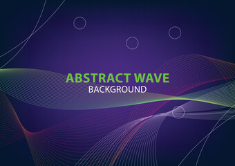 Abstract Wave Background. Colored sound wave. Equalizer for music. Backdrop with lines and waves.