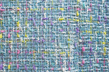 Fototapeta na wymiar Fabric tweed texture, background. Tweed real fabric texture seamless pattern. 