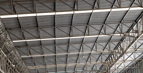 Fototapeta premium Braided steel structure for roof