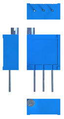 Adjustable trimmer potentiometer