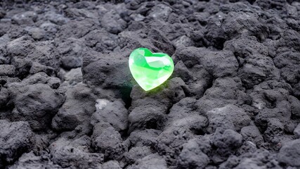 Heart-shaped gemstone