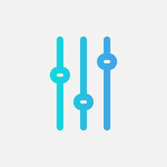 Levels icon in gradient style about camera, use for website mobile app presentation