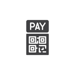 QR code payment vector icon