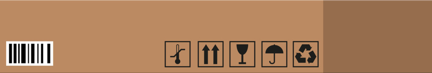 Cardboard box for transportation