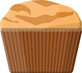 Chocolate vanilla cupcake or muffin