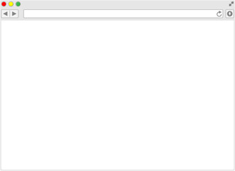 Fototapeta premium White blank browser window