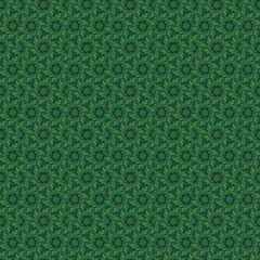 green pattern with leaves
