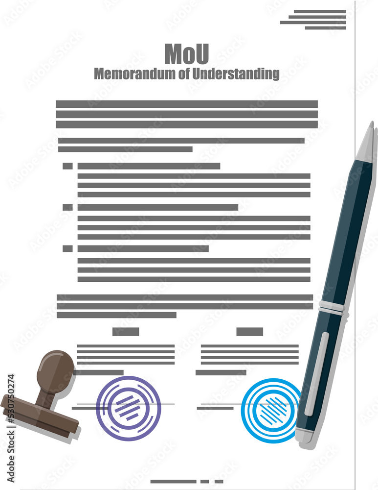 Poster memorandum of understanding document