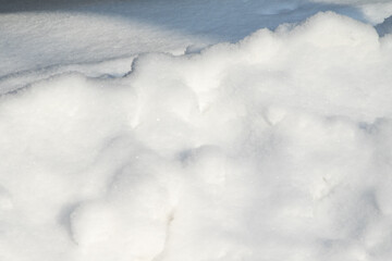 Snow ice, blizzard, snowy background.