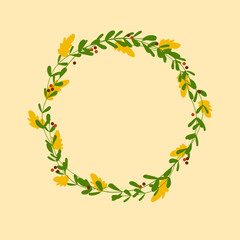 autumn leaves frame in vector format.