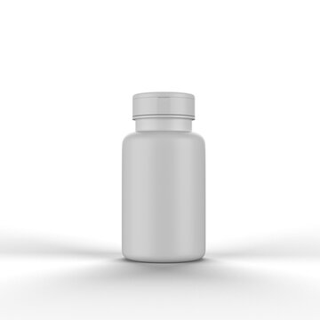 Matte Pill Bottle PNG No Background