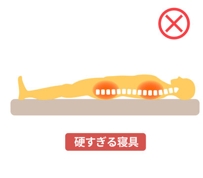 腰痛と姿勢　背骨とマットレスや寝具の関係