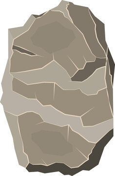 Grey stone, rock or boulder