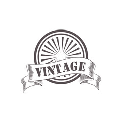 Vintage calligraphy logo template, hotel, restaurant, business or boutique identity. Vector Illustration.