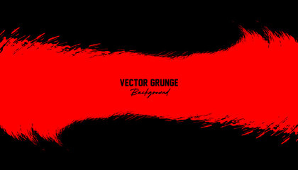 abstrac red and black grunge background design vector