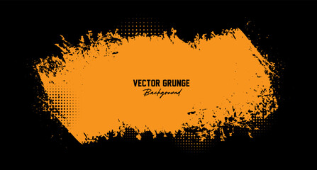abstract yellow grunge texture background design vector