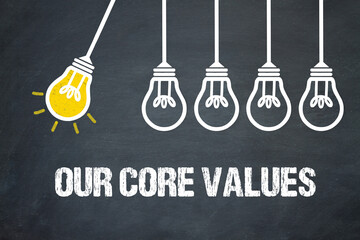 our core values	 - obrazy, fototapety, plakaty