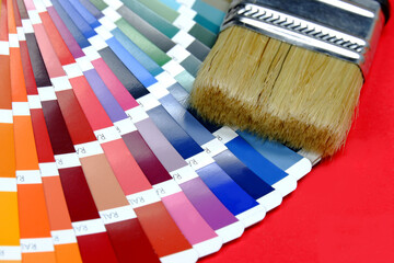 Fototapeta na wymiar Color catalog for paints and powder coatings
