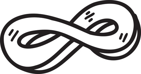 Hand Drawn infinity sign illustration - obrazy, fototapety, plakaty