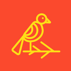 Vector bird icons in outline style  abstract icons and emblems  logo design templates-01