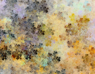 Texture fractal graphic background. Yellow and gray shades