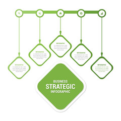 Editable Business Strategic Infographic Illustration