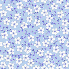 white jasmine floral print. cherry blossom seamless pattern. floral pattern. good for fashion, wallpaper, dress, kimono, fabric.
