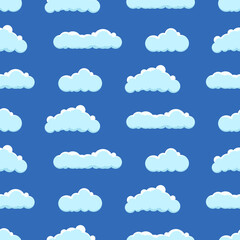Seamless background with clouds
